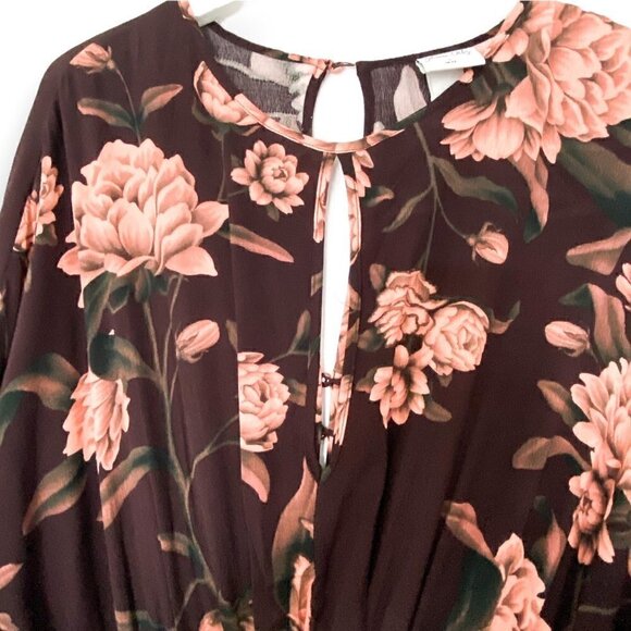 Johanna Ortiz x H&M Flounced Crepe Midi Dress, SIze M, - Picture 9 of 12